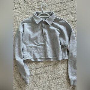 Sunday Best Cropped Fleece Polo Shirt
